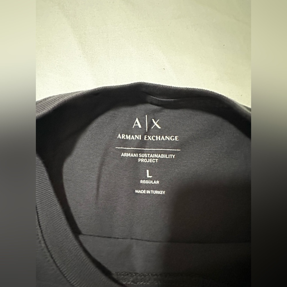 Armani Exchange Charcoal Tee, Men’s, Size L - Picture 5 of 6